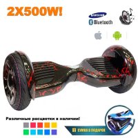 Гироскутер Smart Balance Premium 10.5" с Приложением и Самобалансировкой (Черный с красной молнией)